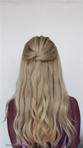 515K views · 1.8K reactions | Half-Up Twist in Minutes – #HalfUpStyle #EffortlessHair #QuickHairstyles #HairIdeas | Another Day Another Braid | Facebook