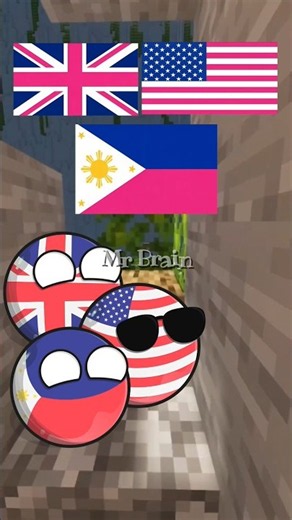 If The Red on the Countries Flags Turns Pink #countryballs