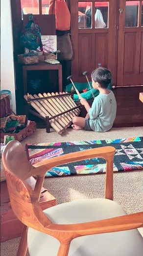 Montessori at Home | Music for Young Children | Rindik Bamboo Instrument from Bali 🌿