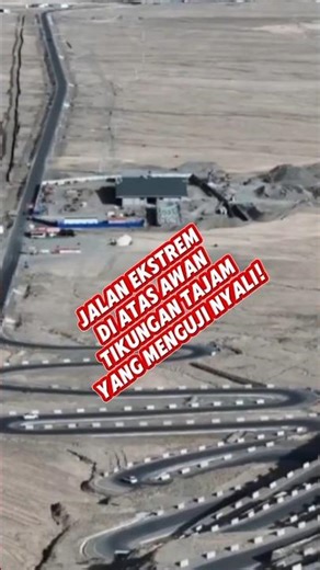 Extreme road above the clouds - sharp turns that test your courage