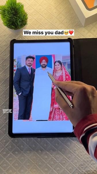 Best surprise gift for family 🥺❤️ | Digital Merge | Family Photo Merge #shorts #merge #digitalart