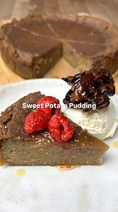 Thank you Jamaica for this dessert 🇯🇲 ONE LOVE BABYYY Jamaican Sweet Potato Pudding I made a few switches so this was on the healthier side by emitting the rum and swapping the brown sugar for maple syrup. I also didn’t bother with the cornmeal or yams and it still turned out SO GOOD!!! PHE-NOM-ENAL 700g purple sweet potato, peeled and cubed 50g shredded coconut 100g AP flour Coconut milk mixture: 400ml coconut milk 125g melted butter 200g maple syrup (or brown sugar) 1 tsp vanilla bean extrac