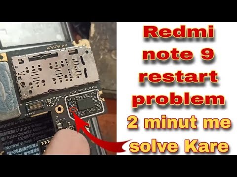Redmi not 9 auto restart / hang on logo #solution just one minute 