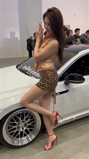 Beautiful Chinese girl, auto show model with a stunning figure #beauty #beautiful