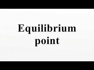 Equilibrium point