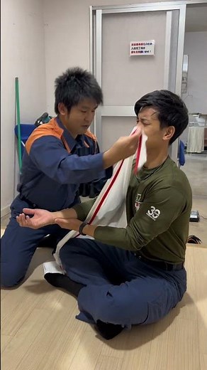 Do you know how to use a triangular bandage? #HashimotoCity #WakayamaPrefecture #Firefighters