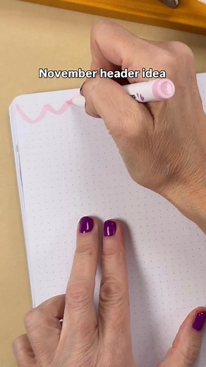 November’s here! Keeping it simple with this cozy little header to kick off the month! #journal #journaling #bulletjournal #headerideas #lettering #doodle #header #november #planner #journalinspiration | Planning with Bumble