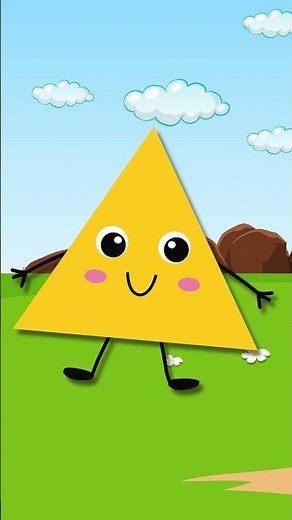 Learn Shapes for Kids | Circle, Triangle & Square | Toddler Short Learning Video #shorts