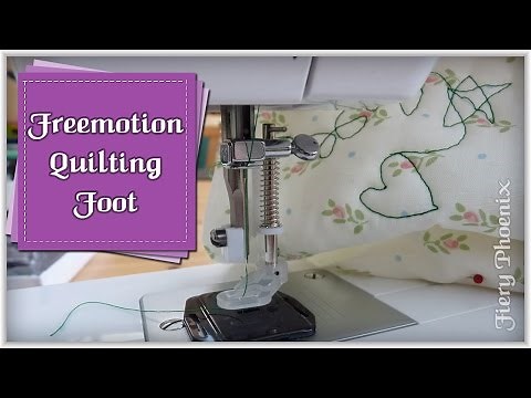 How to Use a Quilting Foot:: by Babs at Fiery Phoenix