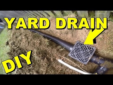 Yard Drain, French Drain, Do it Yourself Project