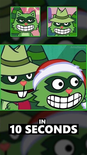 HTF Characters in '10 SECONDS' (Pop, Lifty, Shifty & Truffles)