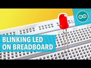 BLINKING LED ON BREADBOARD - Arduino tutorial #2