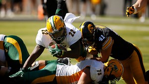 Bison roam free with run game in upset of Iowa