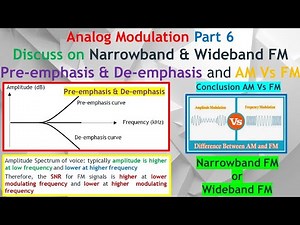 Freq Modulation #6. How Pre-Emphasis & De-Emphasis Boost Crystal Clear FM Quality & Reduce Noise.