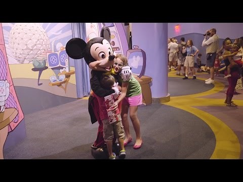 Meet Mickey Mouse, Goofy & Minnie at Epcot Character Spot, Epcot, Walt Disney World Resort