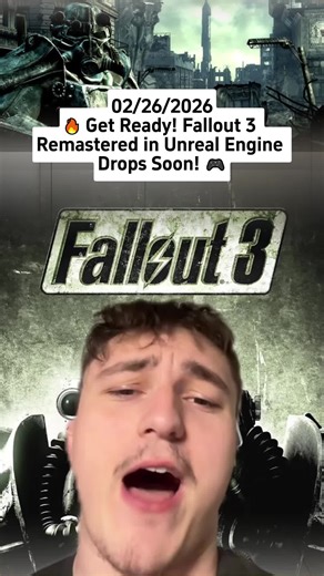 Fallout 3 Remastered in Unreal Engine Announcement
