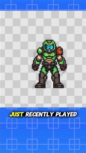 DOOM Slayer in My Own Style! #pixelart #retrogaming #gaming #doom #fanart