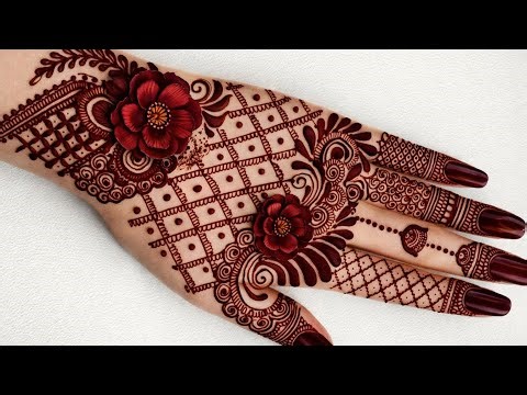 Simple Mehndi Design For Back Hand|| Mehndi Design For Hands|| Easy Mehndi|| Mehndi Designs|Mehndi||