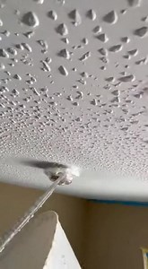 Knockdown Texture Application on Ceiling #KnockdownTexture | Renovation Skill