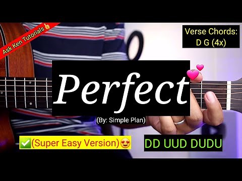 Perfect - Simple Plan (Easy Chords)😍 | Guitar Tutorial