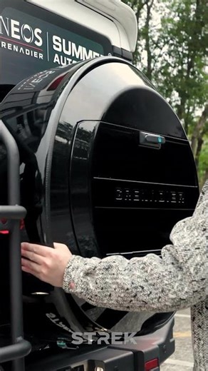 Ultimate 3-in-1 Grenadier Spare Tire Upgrade: Tire Cover, Hidden Storage & Camping Table 🛡️🪑 #ineos