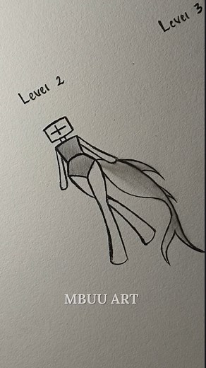 How to draw stickman body shark (three level) Tutorial✏️ #drawing #tutorial #howtodraw #sketch #art