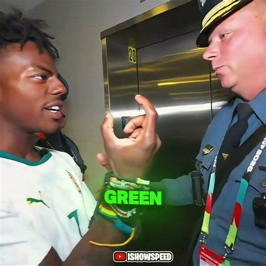The police finally believed Speed's Green Apple joke! 🍏👮‍♂️ #ishowspeed