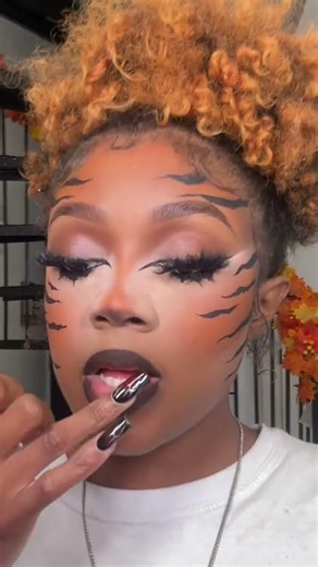 Last-Minute Halloween Tiger Makeup Look + Free Full-Size Lip Gloss Combo!