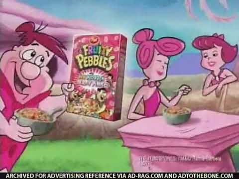 Fruity Pebbles Bedrock Berry Pink Commercial 2005