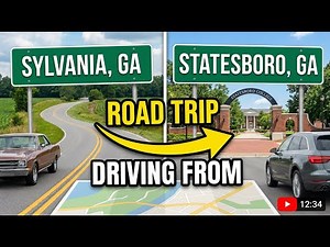 Driving from Sylvania, Georgia to Statesboro, Georgia