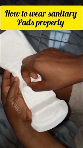 How to wear sanitary pads properly