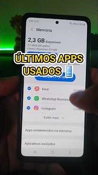 Como ver os últimos apps que você usou #celular #android #app