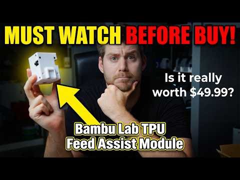 Bambu Lab TPU Feed Assist Module - BEST WAY To Print TPU With Bambu Lab! MUST BUY!