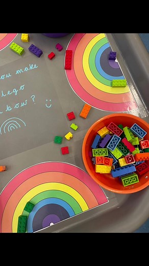 Colorful Lego Rainbow Educational Play for Kids