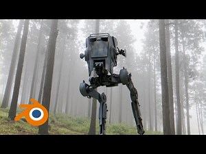 AT-ST Motion Study in Blender