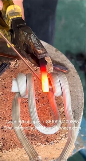 Induction heating for copper workpiece welding #induction #welding #heater