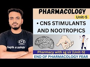 Cns stimulant and nootropics || Cns stimulant and nootropics pharmacology || pharmacology unit 5