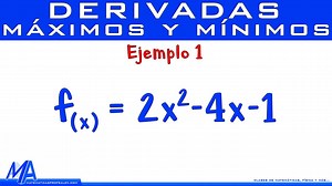Explicación de la forma de encontrar los máximos o mínimos de una función usando el concepto de derivada, ejemplo 1. Curso completo de Derivadas: https://www.facebook.com/playlist?list... _______________________________________________________________ Si quieres ayudarme para que el canal siga creciendo puedes: - Suscribirte: https://www.youtube.com/matematicaspr... - Contribuir al canal con una donación: https://www.paypal.me/profeAlex - Hacerte miembro del canal: https://www.youtube.com/matema