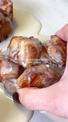 Croissant trimmings don’t get wasted in a pastry kitchen. They get turned into something else 🥐 #croissant #monkeybread #baking | Baked Up