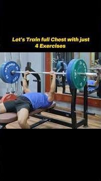 Training Chest with 4 Exercises.