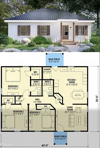 Modern charm with a touch of timeless white house design ideas with 3-bedroom 🏠 #housedesign #whitehouse #moderndesign #housegoals -ctto- | Home with Momma