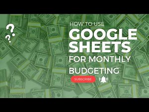How to Use Google Sheets Monthly Budget (Tutorial & Template) | #budgetplanner #budgeting #budget