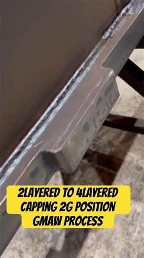 2layered to 4layered capping 2G position gmaw process #migweld #welding #weldingprocess #mig