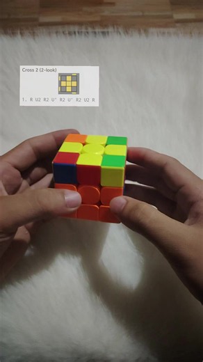 Cross 2 (2-look) OLL algorithm for Rubik's Cube