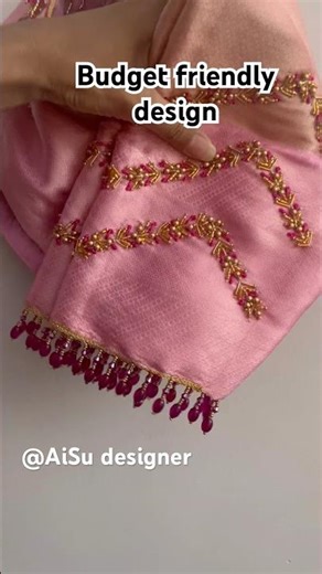 ✨Wow 🥰beautiful budget friendly Aari work design/ideas #aariwork #blousedesignideas #simpledesign