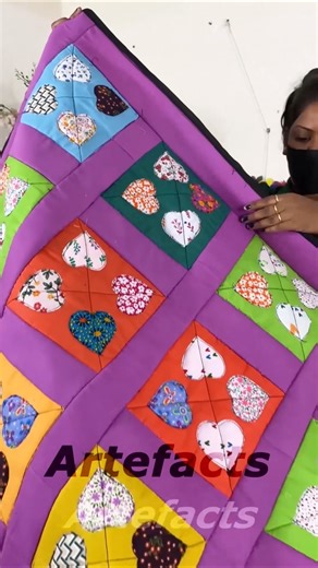 ♻️💖 heart shape Quilting 💖#shorts #heart 💖♻️