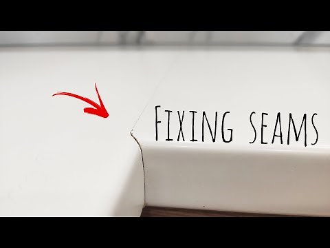 How to fix the joints on the kitchen countertop after installation | DIY repair seams