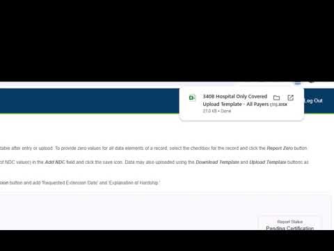 Tutorial: Online Portal for 340B Reporting