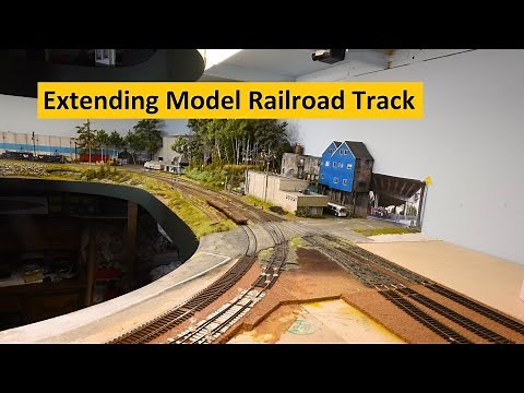 Extending Model Railroad Track & Wiring Turnouts on River Road | Boomer Diorama ~ # 307