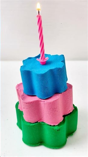 Rainbow Sand Cake Birthday 🎂💫